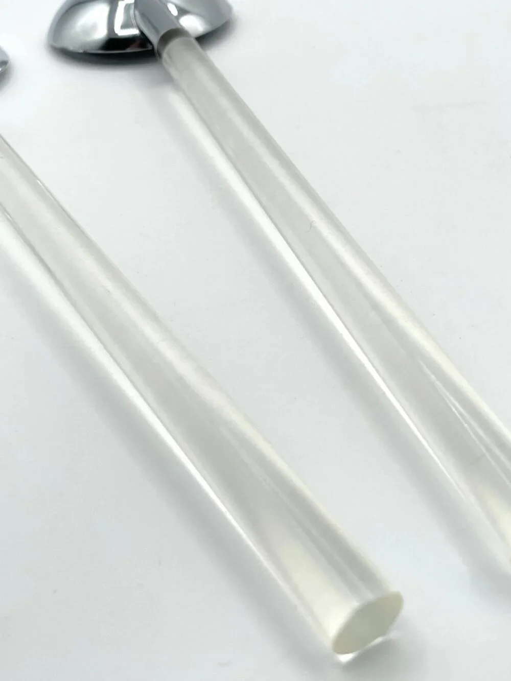 Russel Wright Lucite & Chrome Modernist Serving Utensils – 2-Piece Set